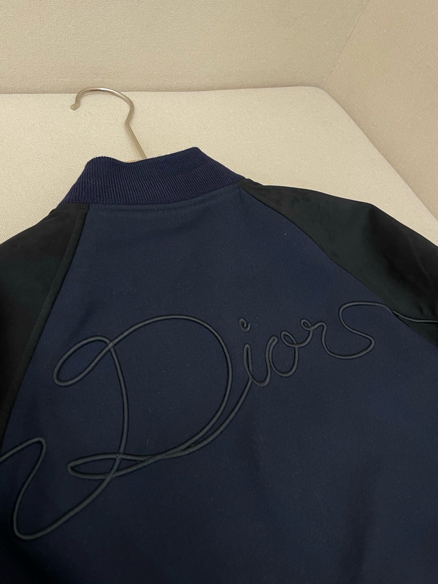 Blouson CD Varsity cuir d’agneau