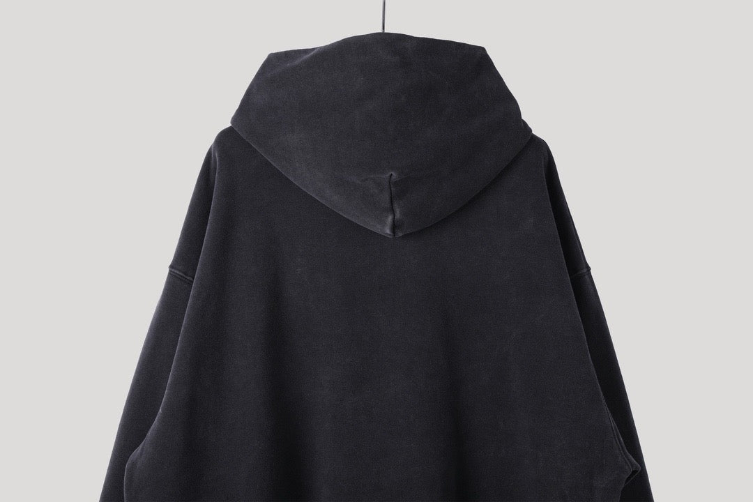 Balen Sweat à capuche surdimensionné BB Authentic Jersey Brodé