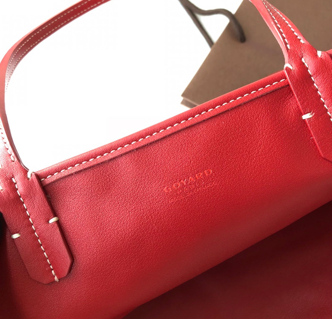 Saint Louis red invoice bag