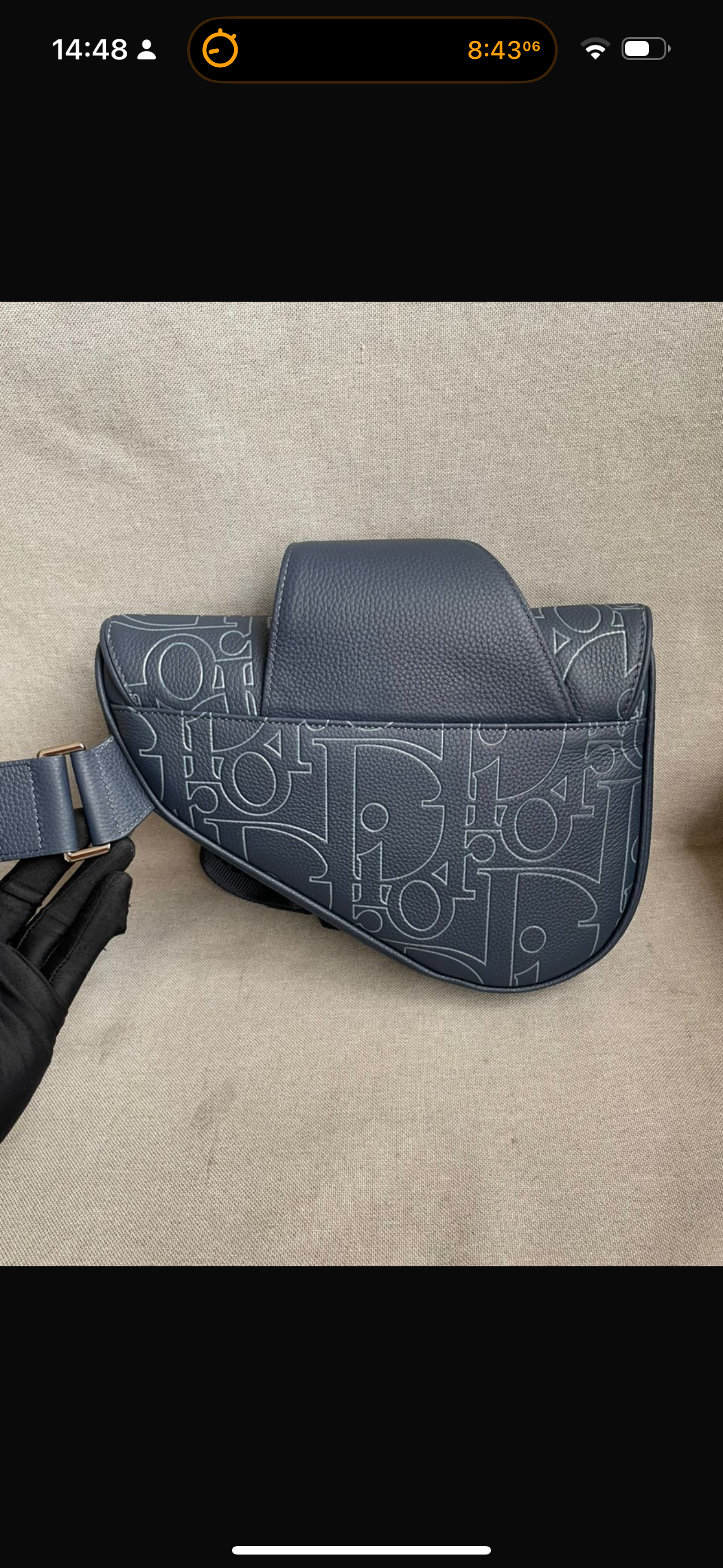 Sac saddle bleu 10/10 facture