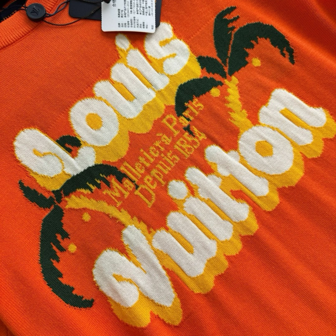 Tee-shirt lv manches courtes en coton