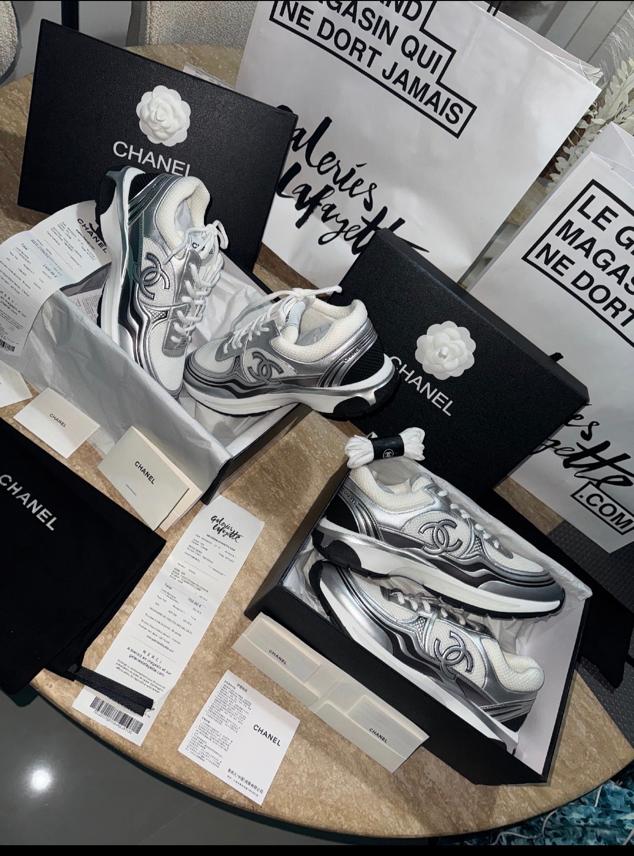 Sneakers chan 10/10 silver