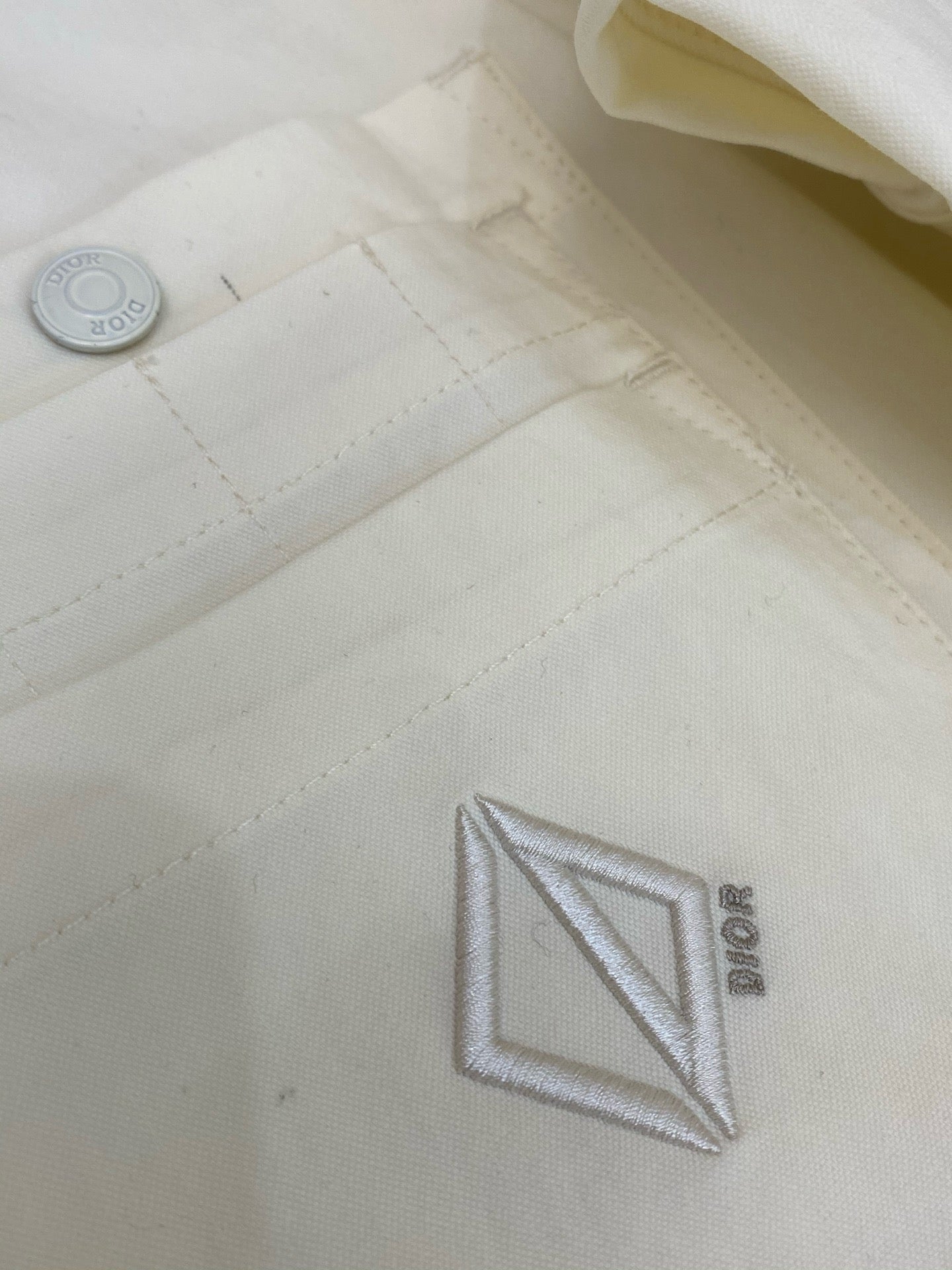 Chemise CD Diamond Twill de coton blanc