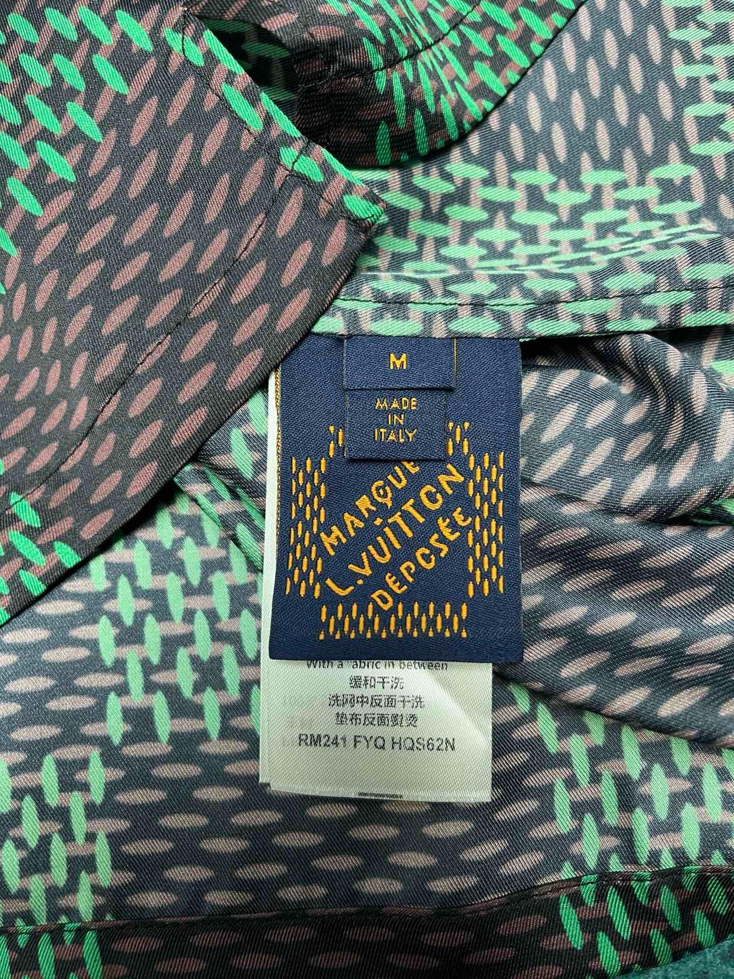 Lv silk casual short sleeve shirt