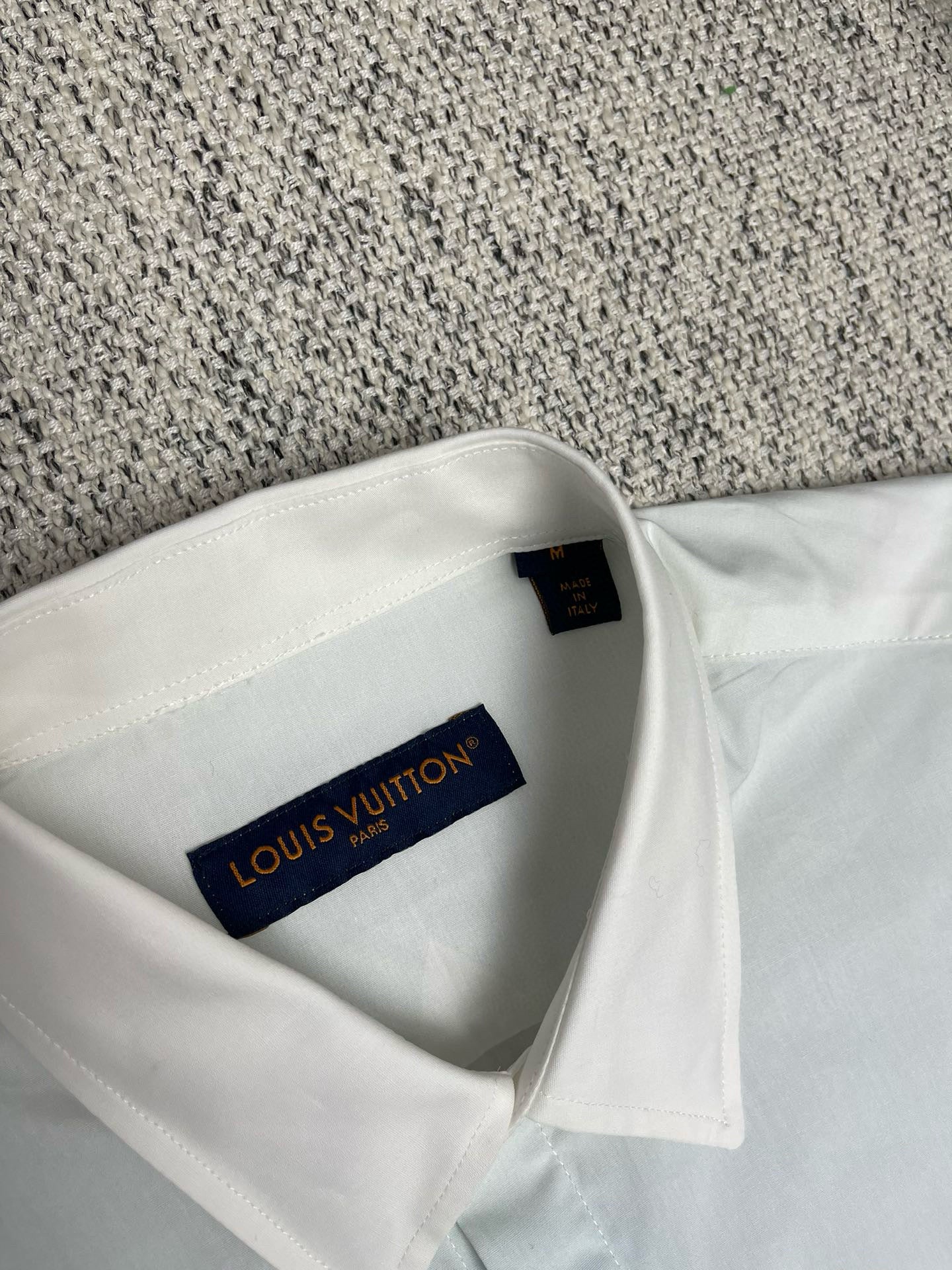 Chemise lv manches longues imprimée Monogram en popeline