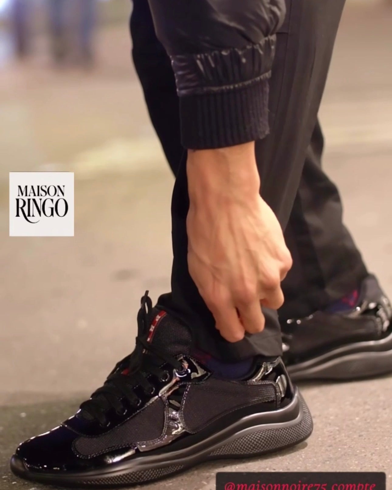 Sneakers Prd America ´ s Cup tissu bike lisse black 10/10 V3S 📦⚡️🚚