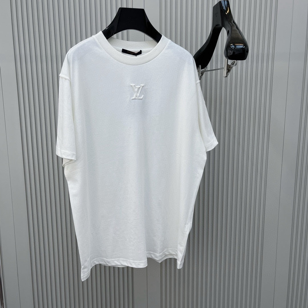 T shirt broderie Lv blanc 10/10