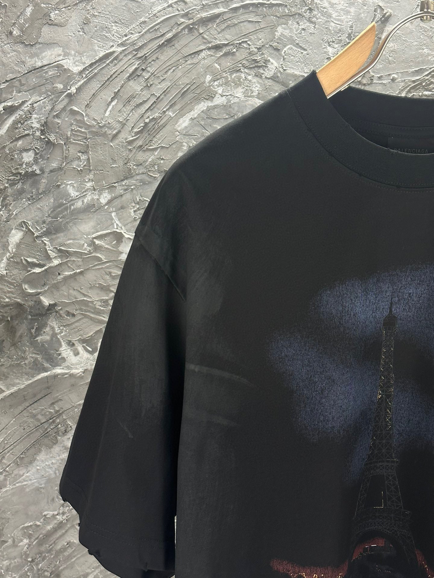 BLNCG T-shirt Paris Moon oversize - Noir