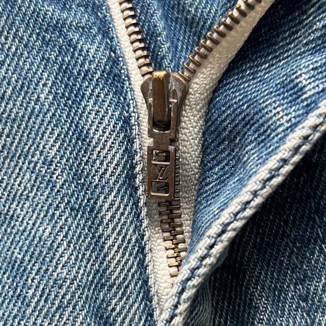 LV CARPENTIER DENIM SHORT BLUE