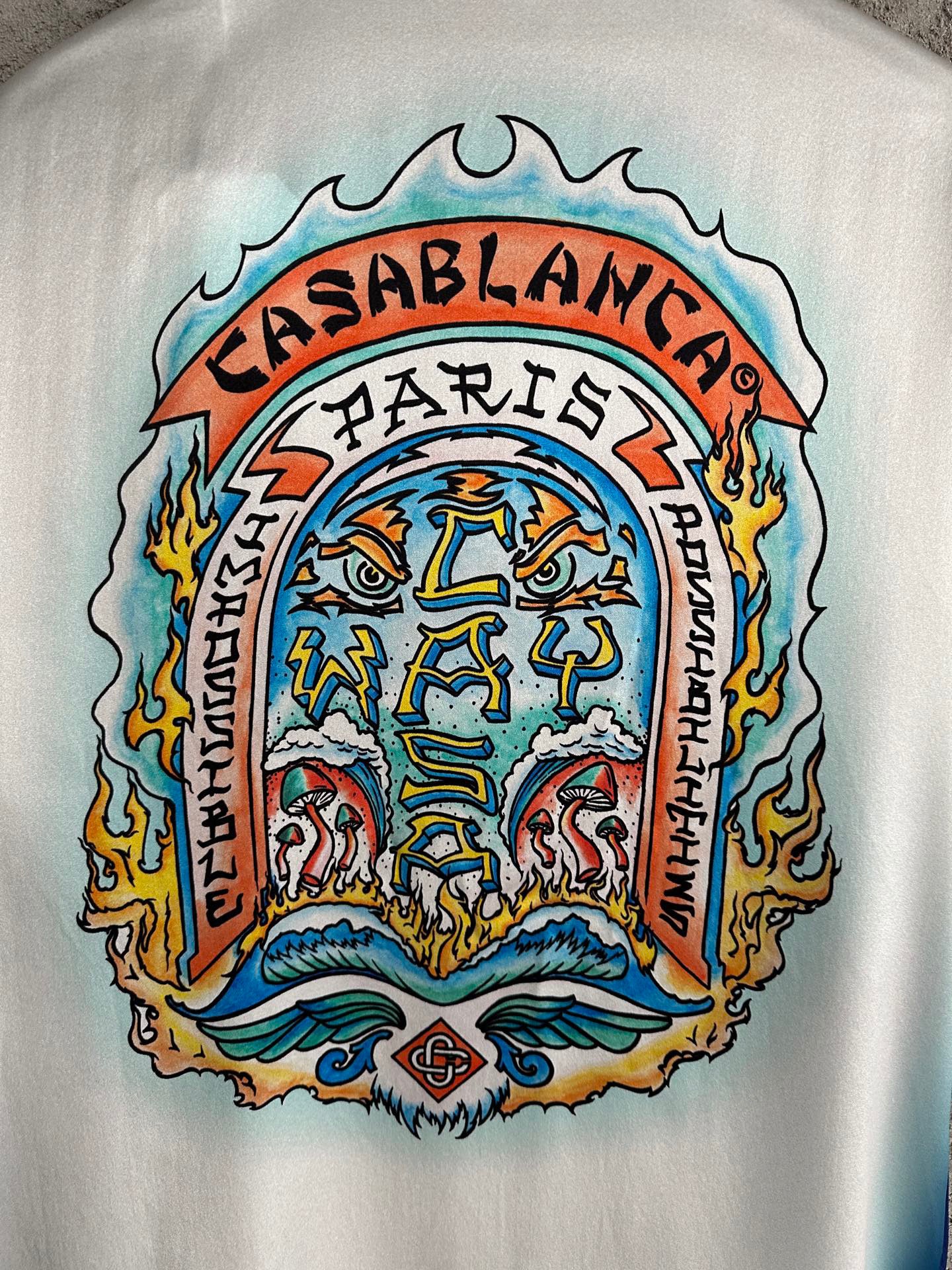 Men's Blue Casa Way Skate Vacation Shirt