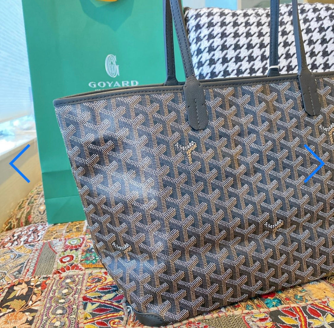 Artois Blue navy PM invoice bag