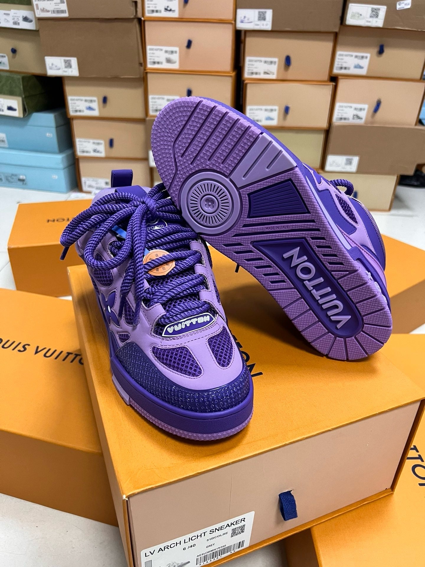 Sneakers Lv Skate violet 10/10 facture