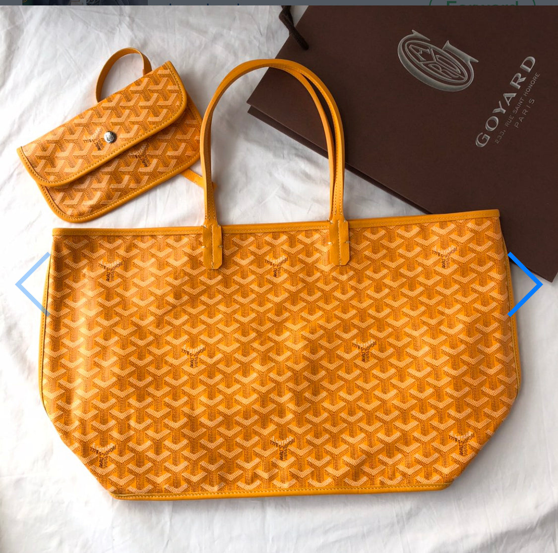 Saint louis yellow invoice bag