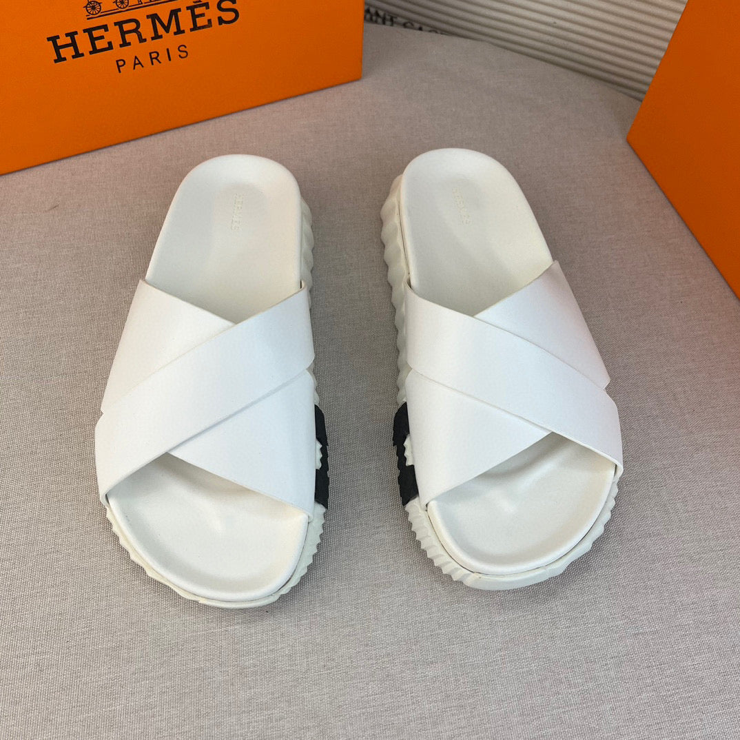 Hrms Infra Sandal In Nappa Leather blanc