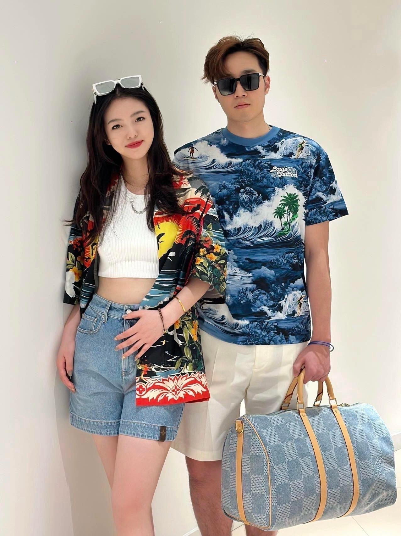 LV printed short sleeve t-shirt
