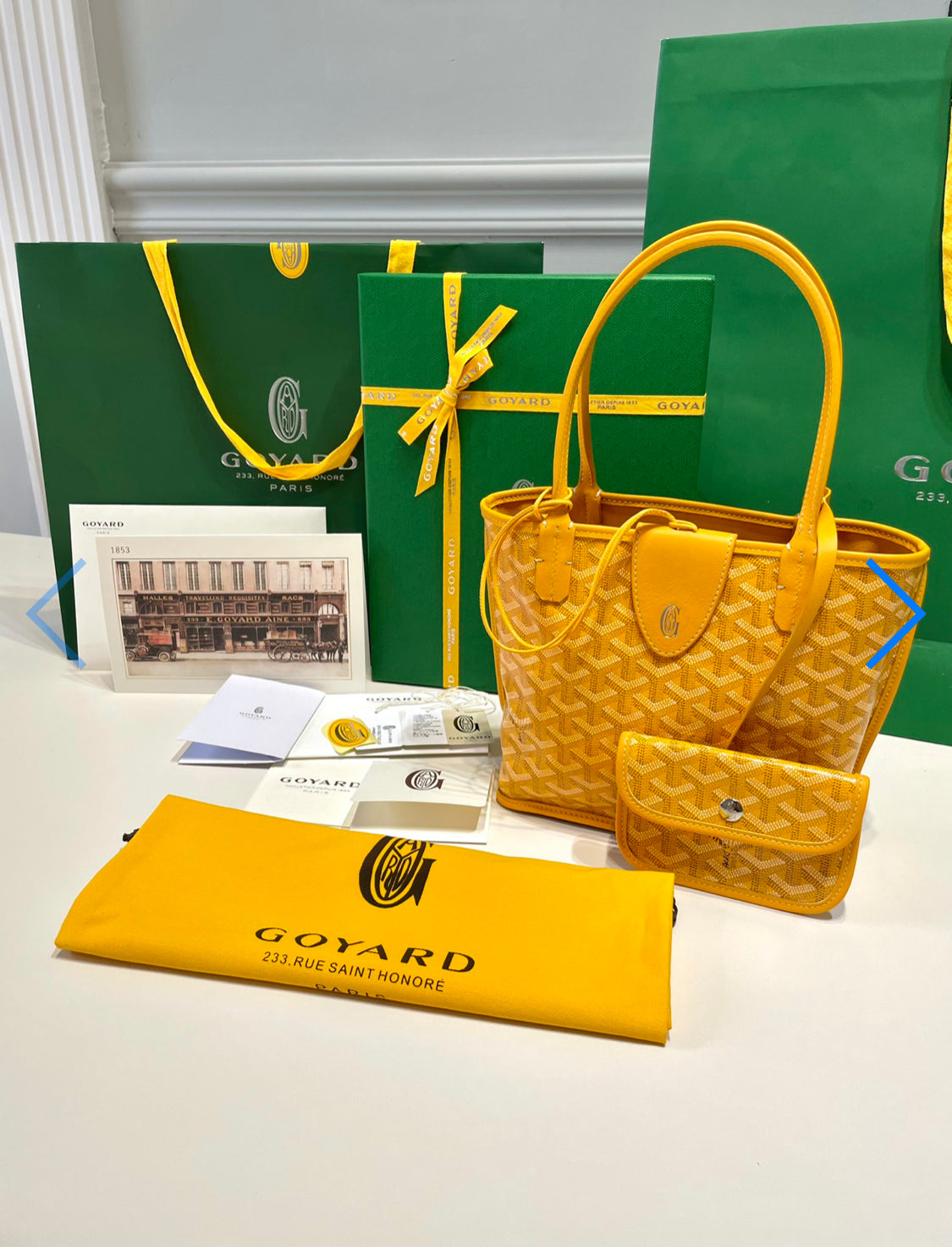 Sac Anjou Mini yellow facture