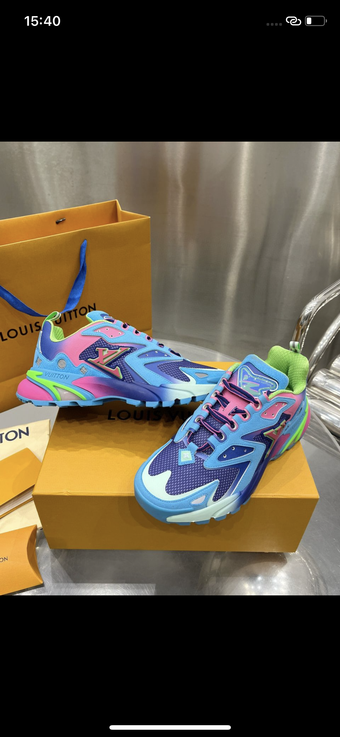 Sneakers Lv tatic blue pink facture