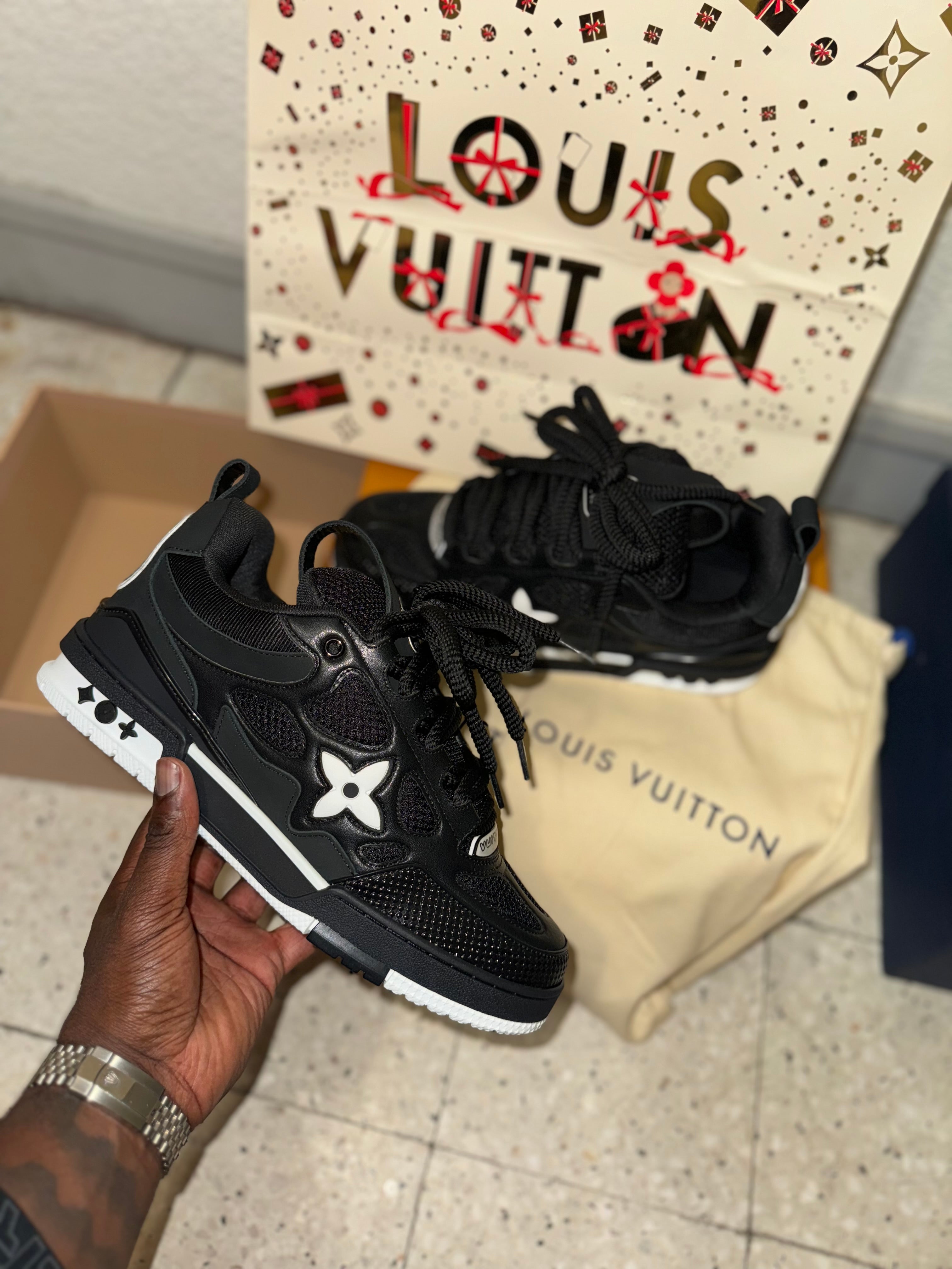 Sneakers Lv Skate black 10/10 facture