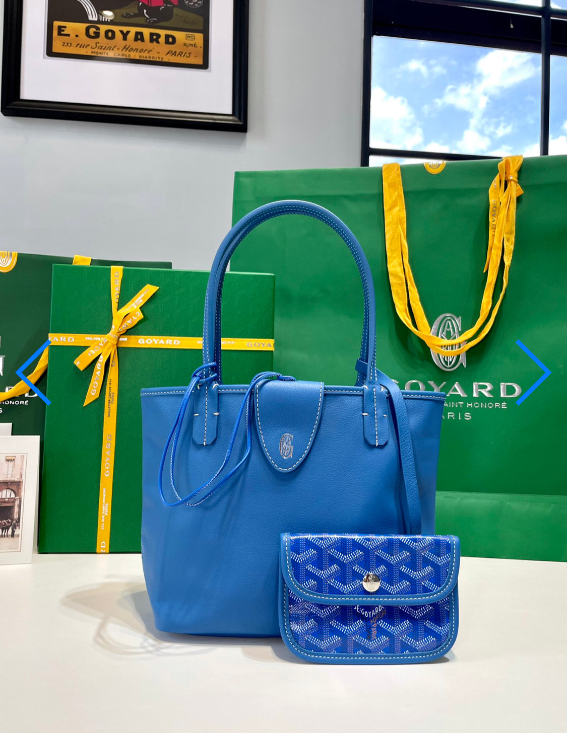 Sac Anjou Mini blue facture