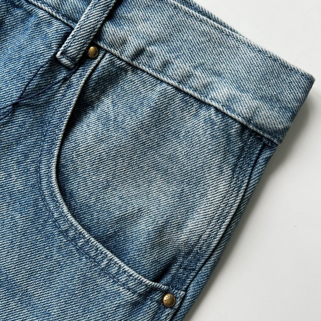 LV CARPENTIER DENIM SHORT BLUE