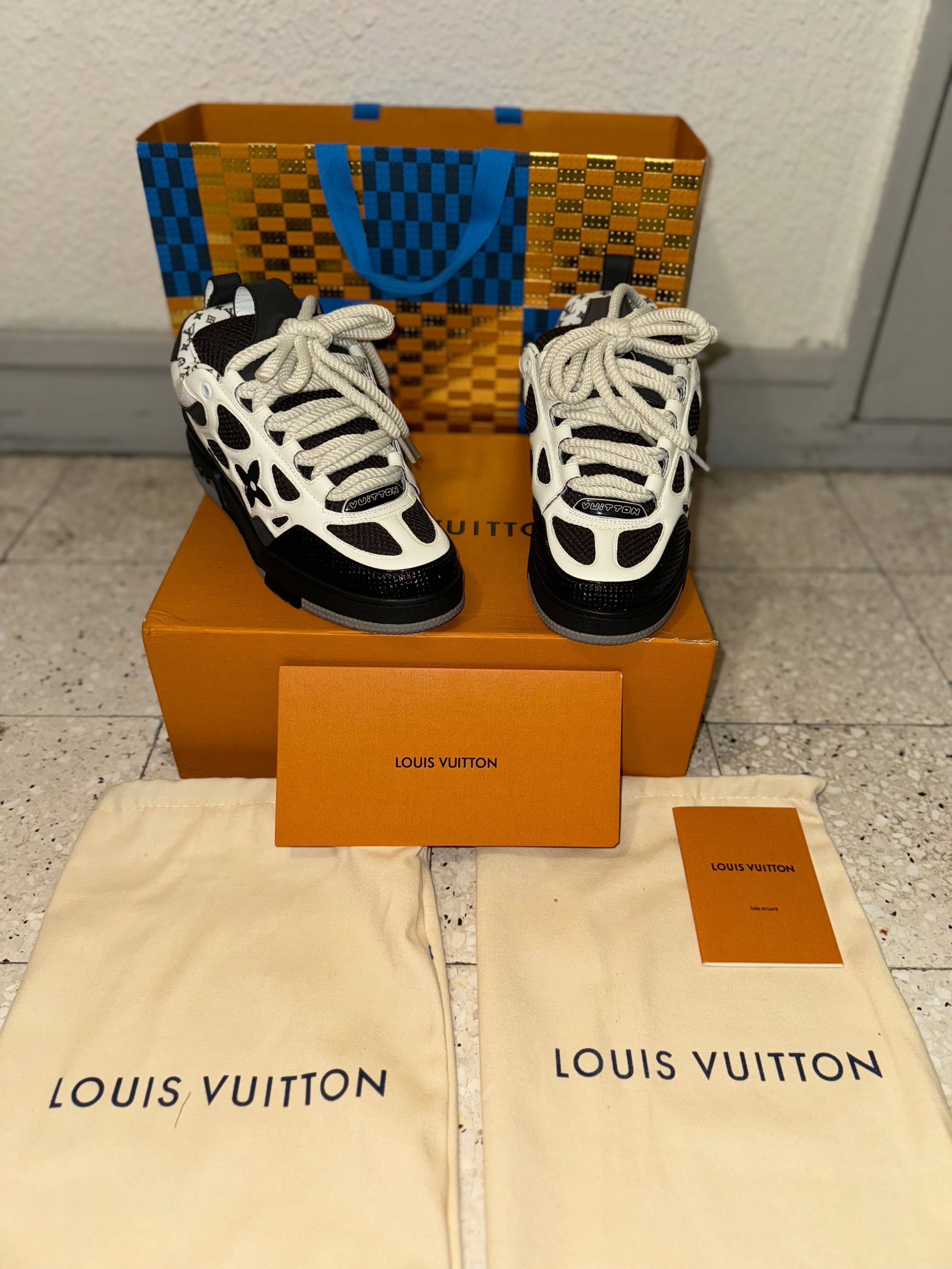 Sneakers Lv Skate grey facture