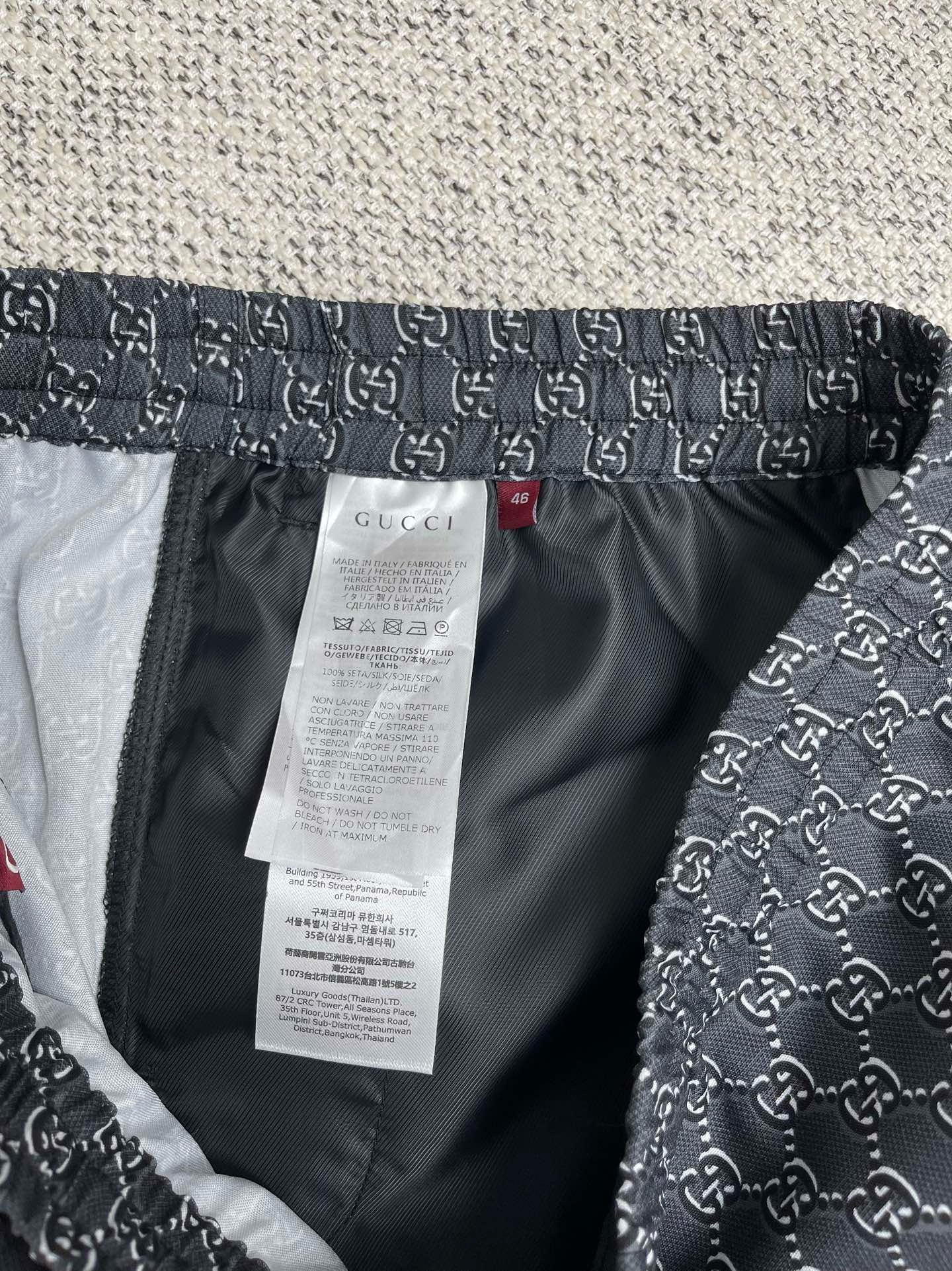 ENSEMBLE CHEMISE EN SOIE AVEC GG SHADOW