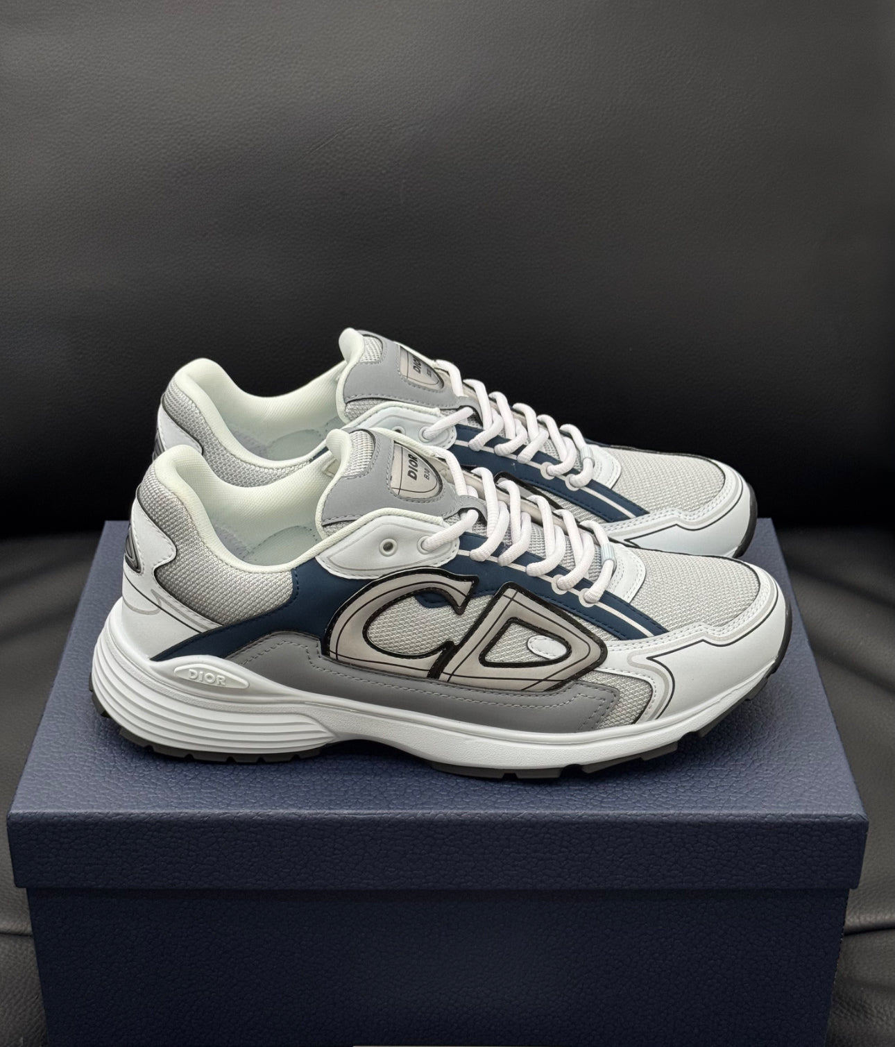 SNEAKERS B30 V3S 2025 💡 VERSION BIEN LISSE Sneaker B30 Countdown Maille technique blanc bleu tissu technique FACTURE PACKAGING COMPLET MODÈLE POUSSÉ