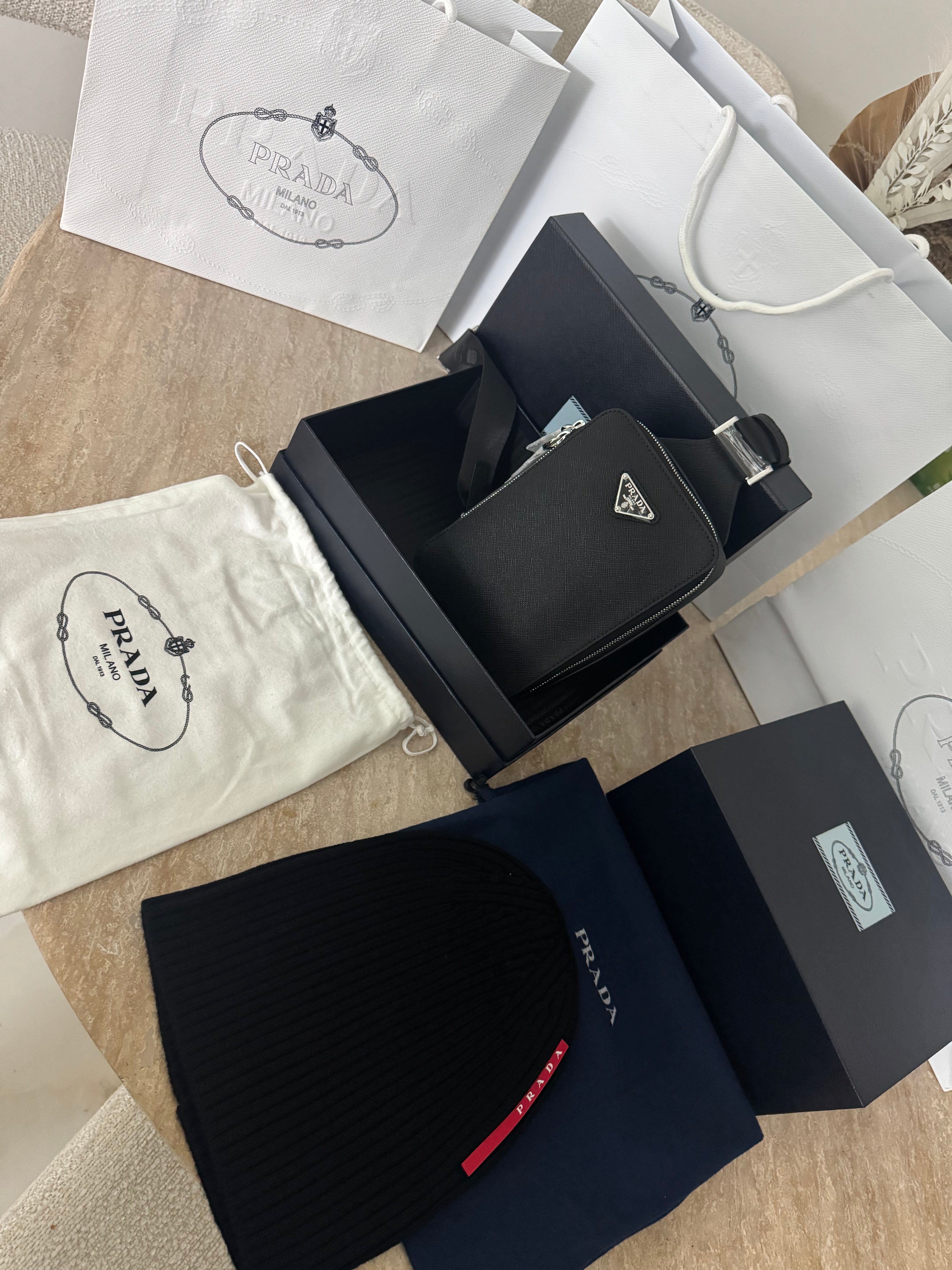 Sacoche Prd Brique Saffiano 10/10 📦🚚⚡️