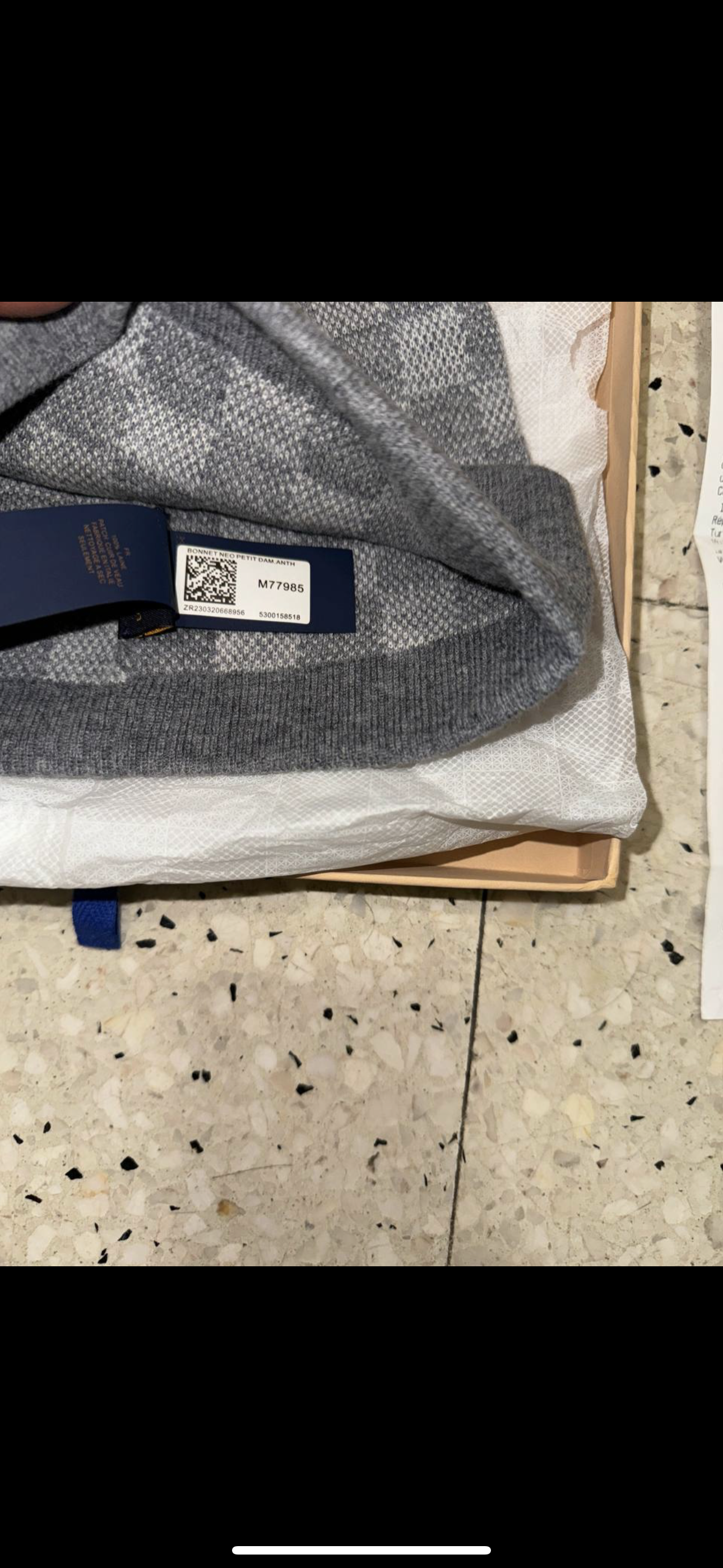 Bonnet Lv Neo petit damier avec ticket 10/10