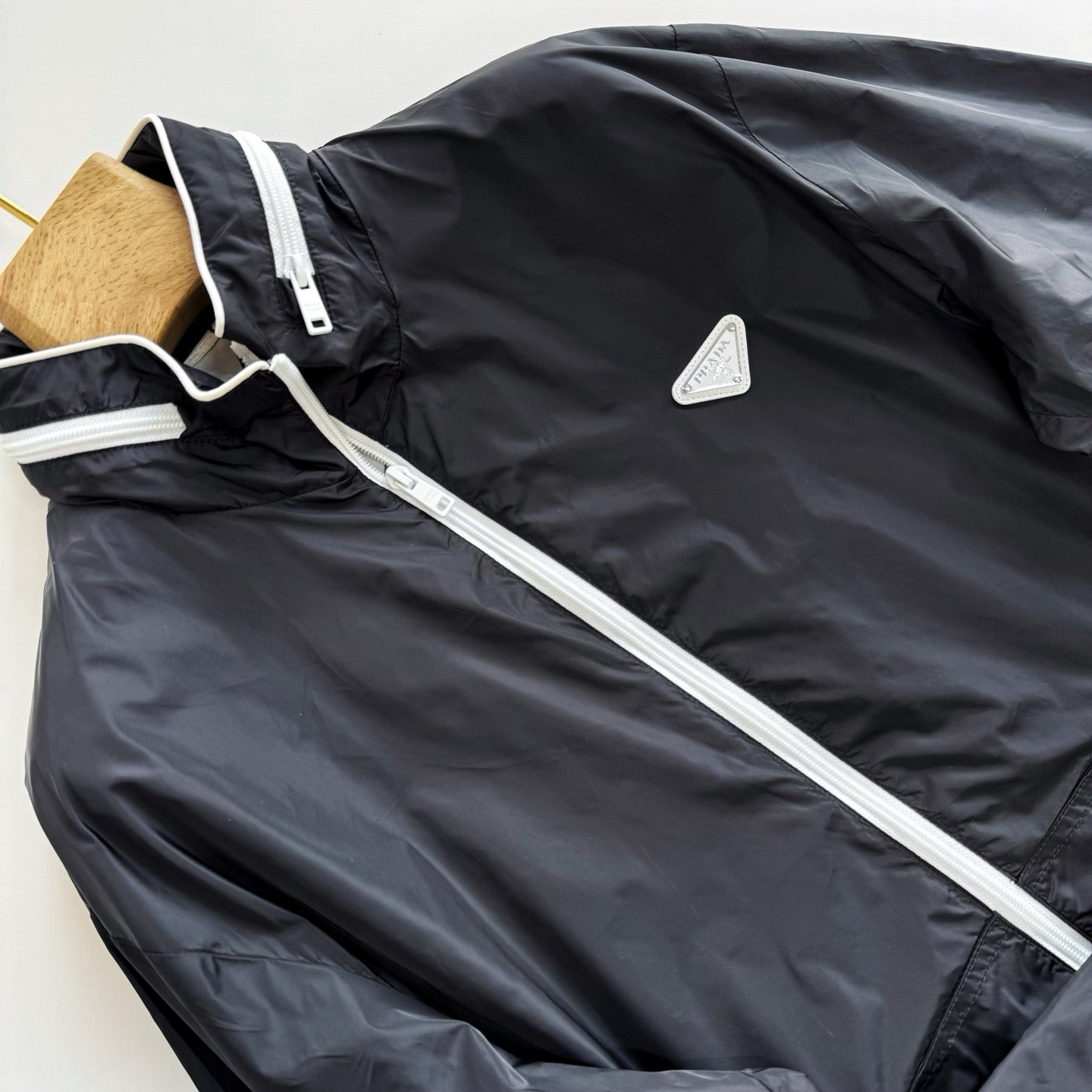 Veste Zippé noir en re nylon