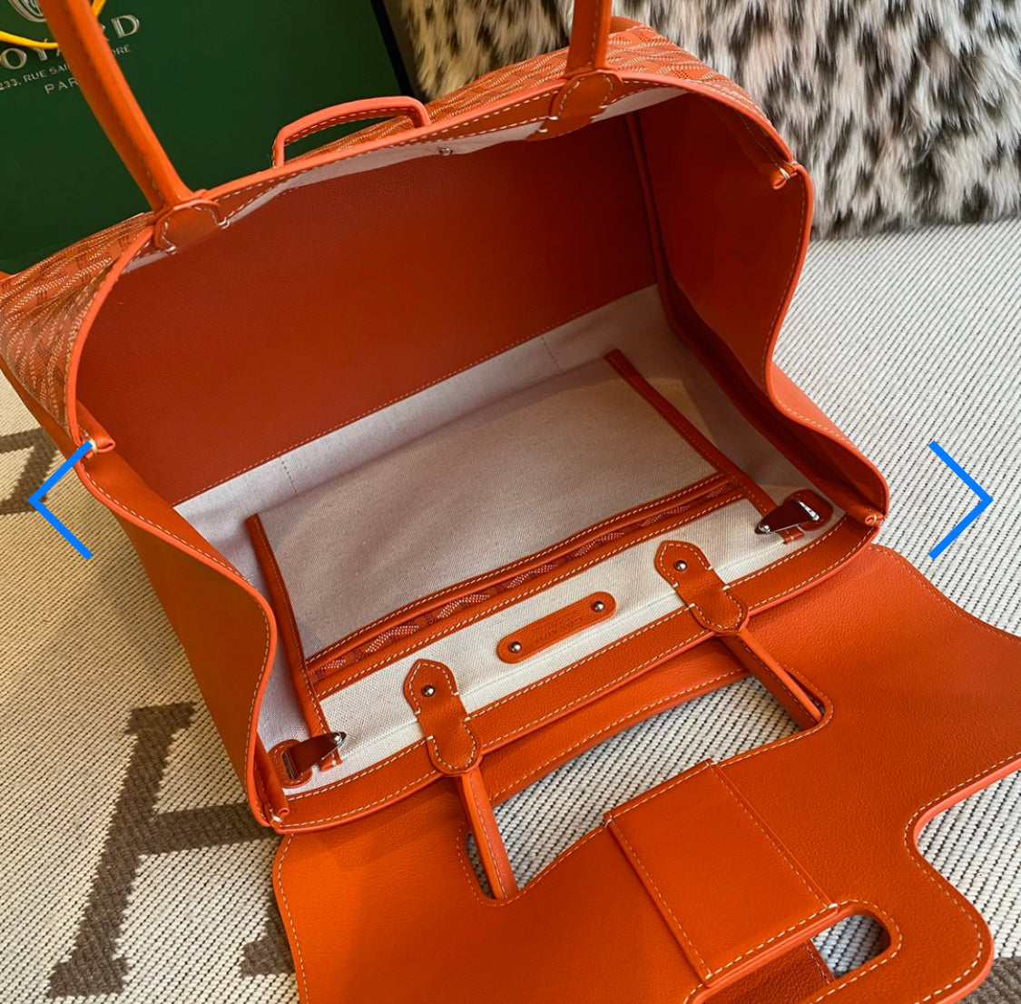Sac cabas Saigon orange facture