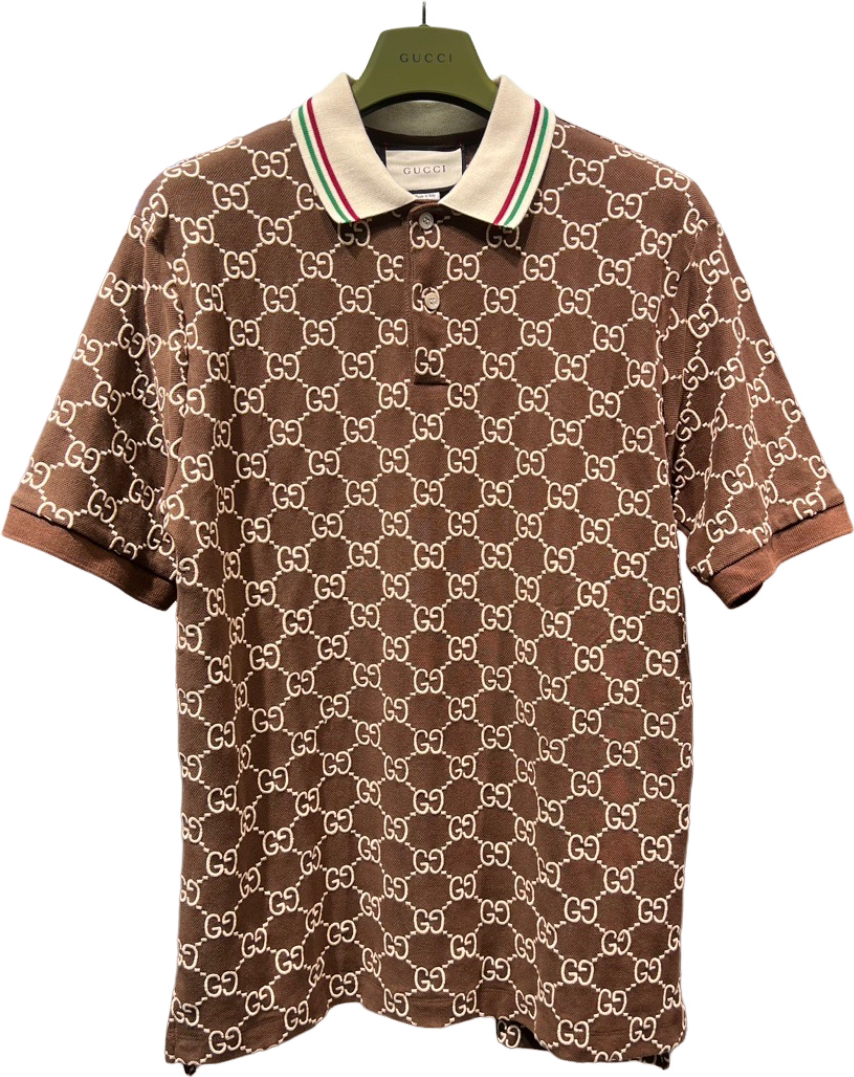 Dark brown Gg polo shirt invoice