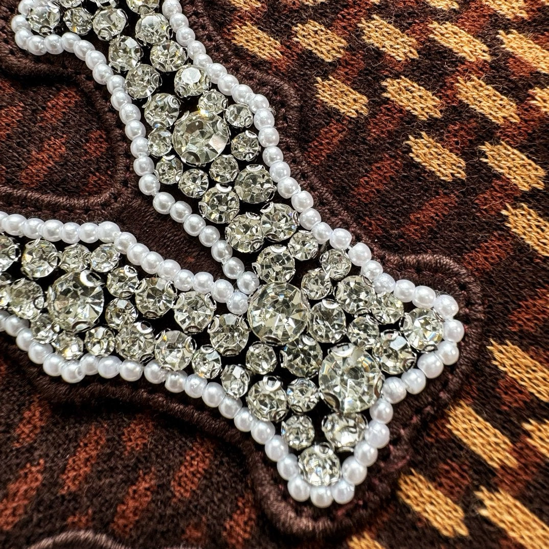 T shirt Lv Damier a Patch Marron