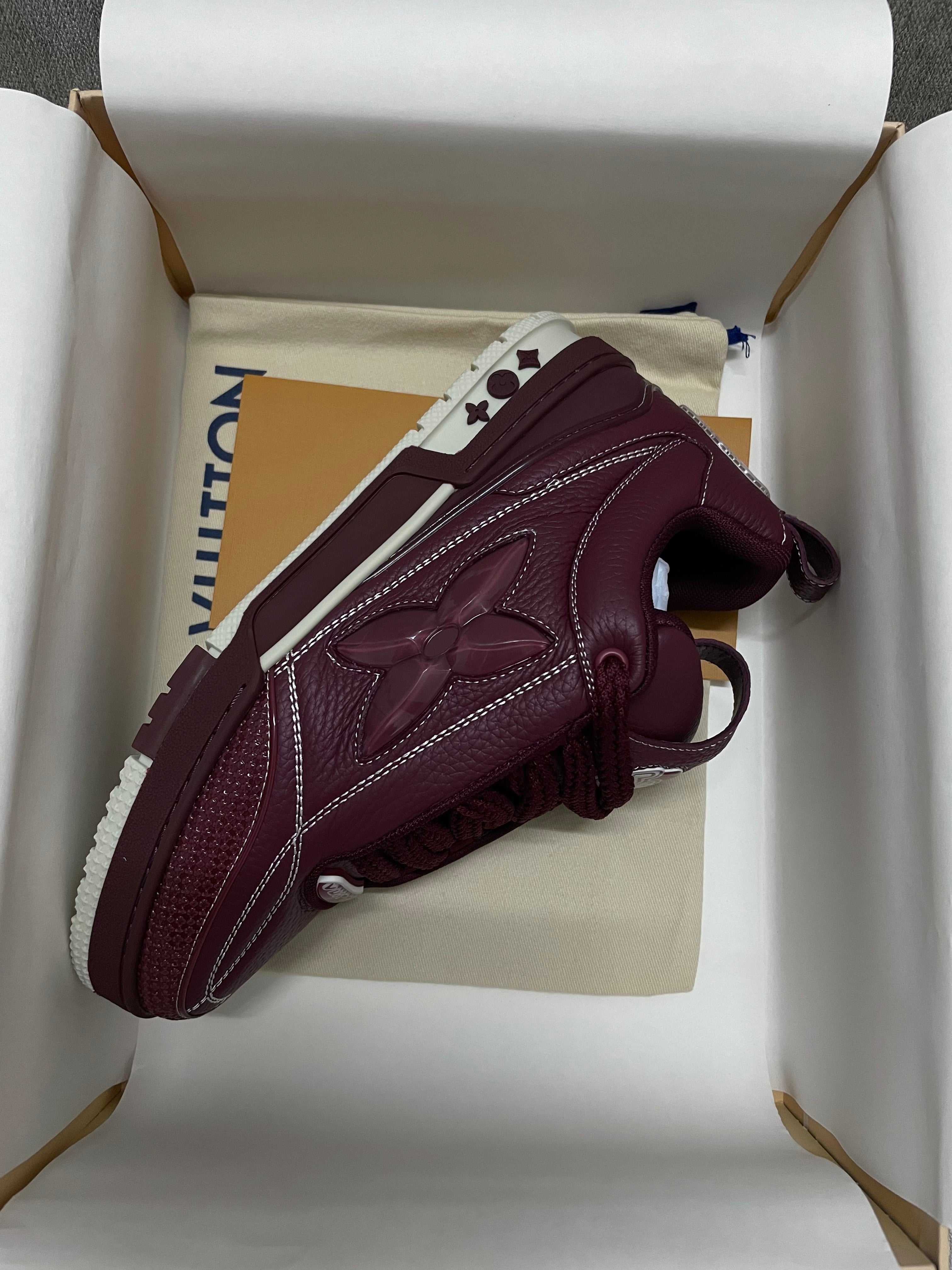 Sneakers Lv Skate bordeaux facture