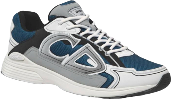 SNEAKERS B30 V2 VERSION BIEN LISSE WHITE BLUE WHITE RÉFLECTIVE RÉACTION CORRECTES FACTURE PACKAGING COMPLET