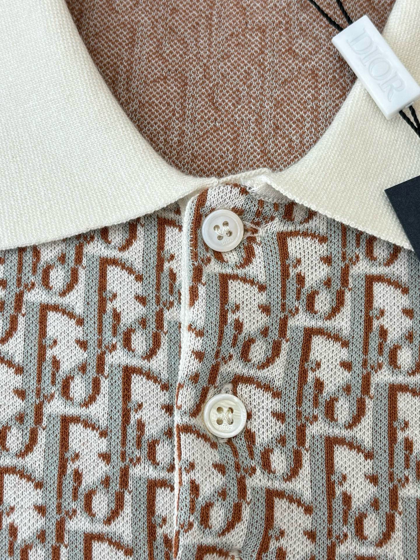 Polo CD oblique coton Jacquard