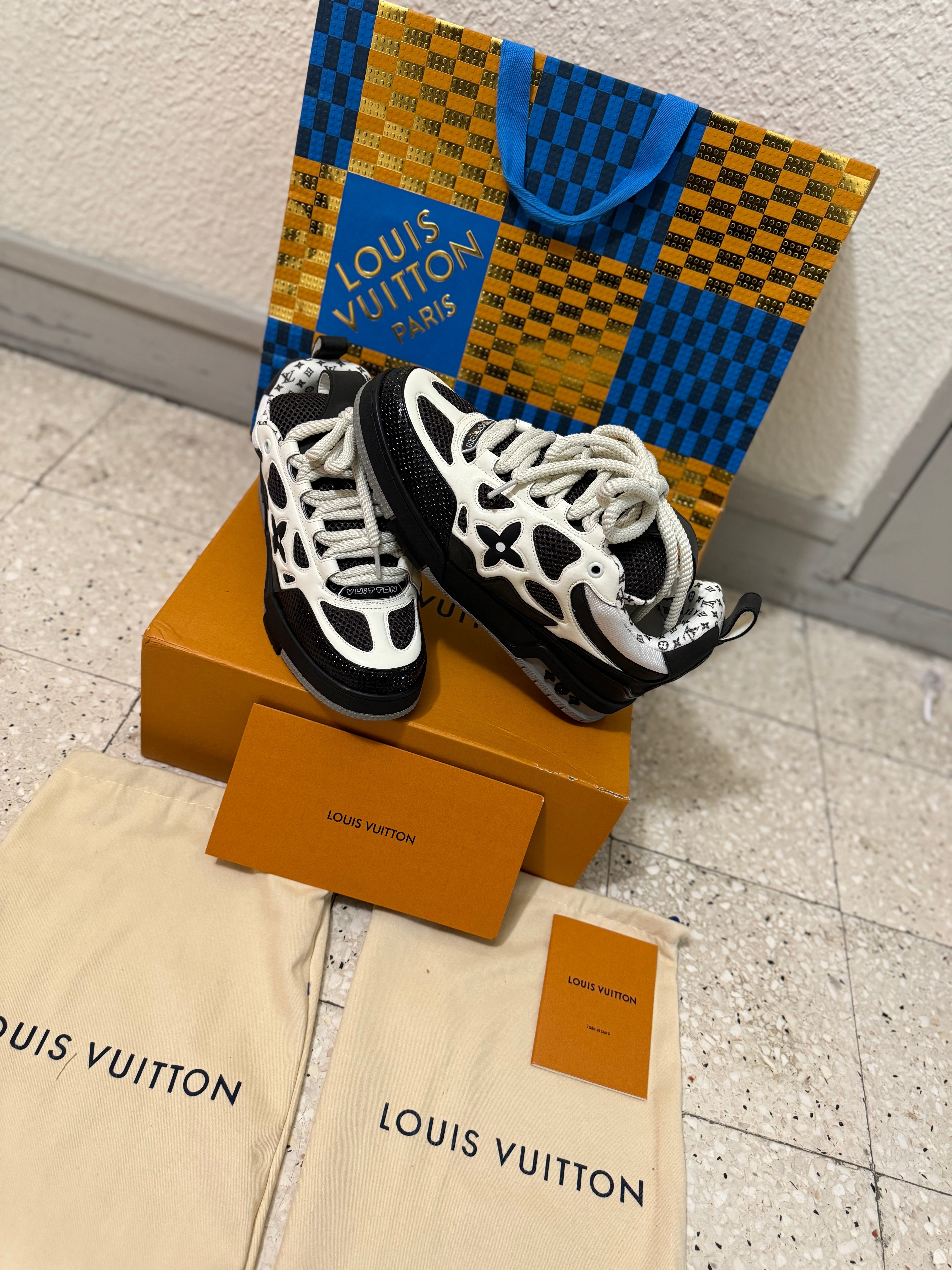 Sneakers Lv Skate grey facture