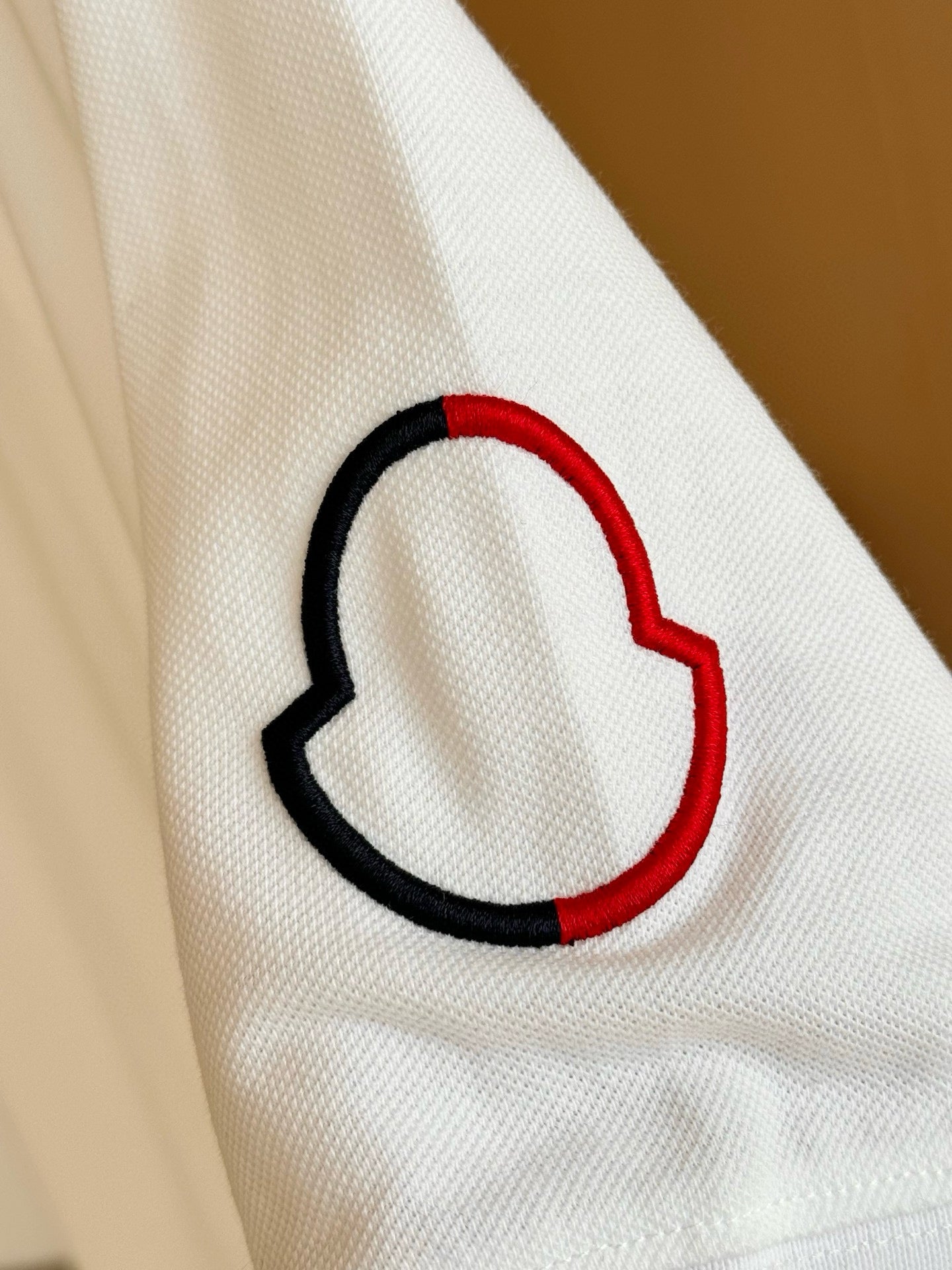 Mnclr Polo patch a logo blanc