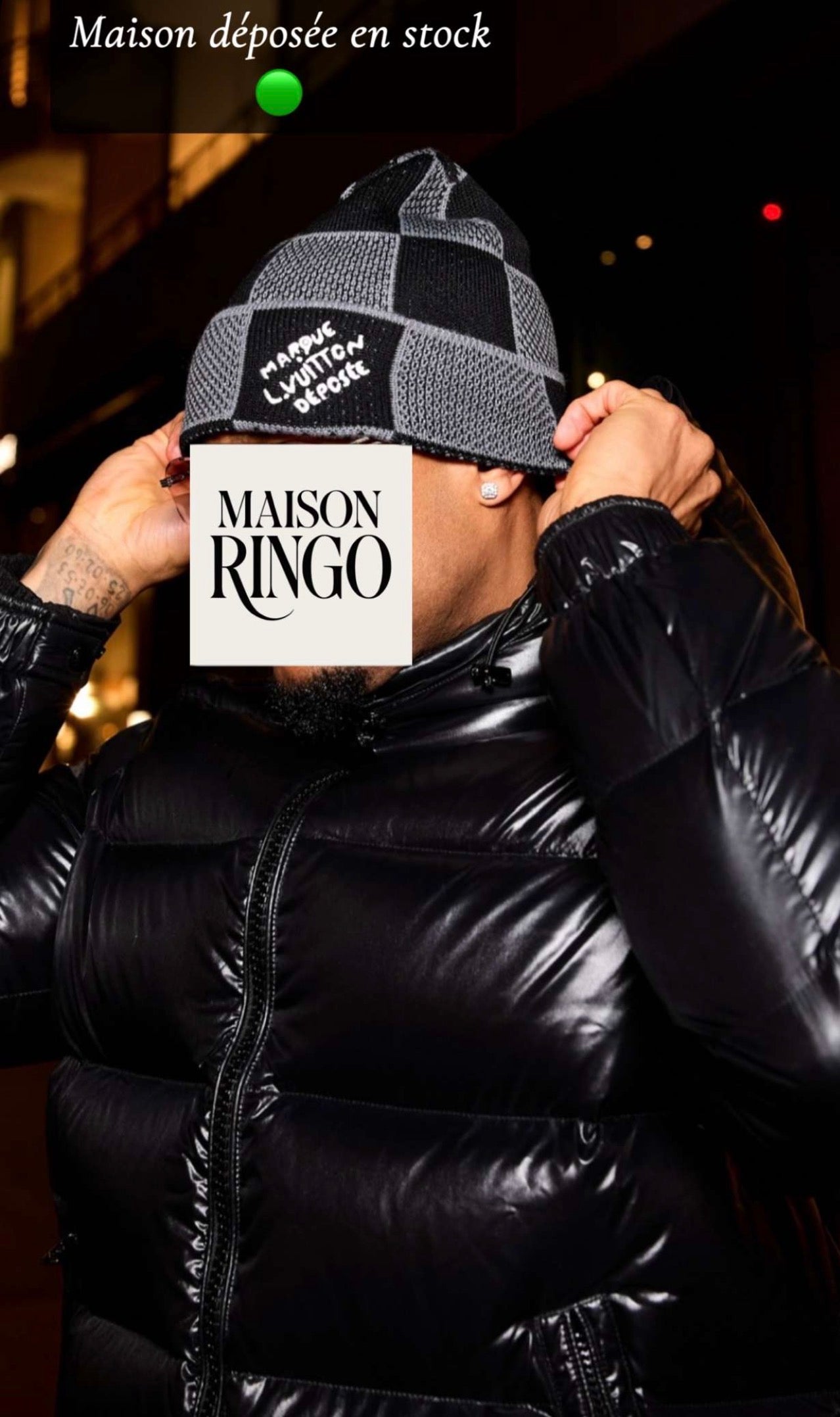 Bonnet Lv Maison Dép avec ticket 📦⚡️🚚