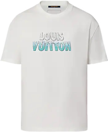 T shirt Lv embroidered beads Cotton