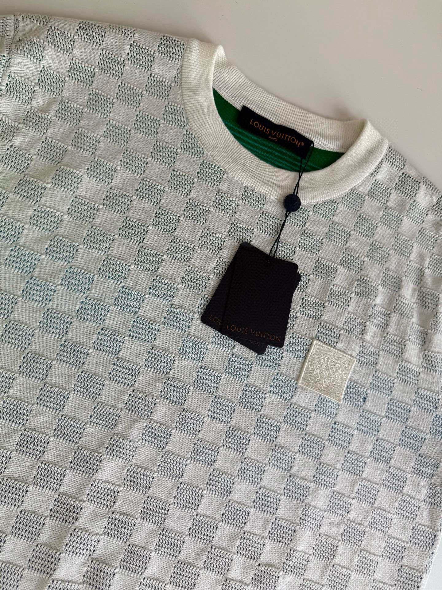 Sweat lv Damier Gradient Jacquard Pullover Multicolor