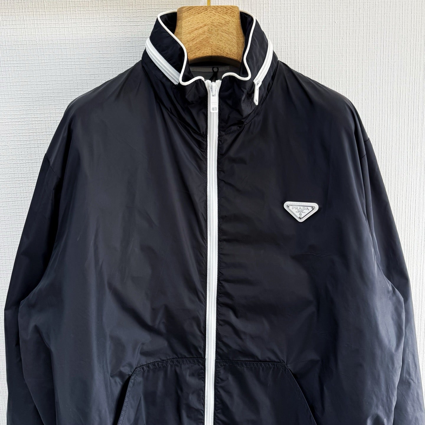 Veste Zippé noir en re nylon