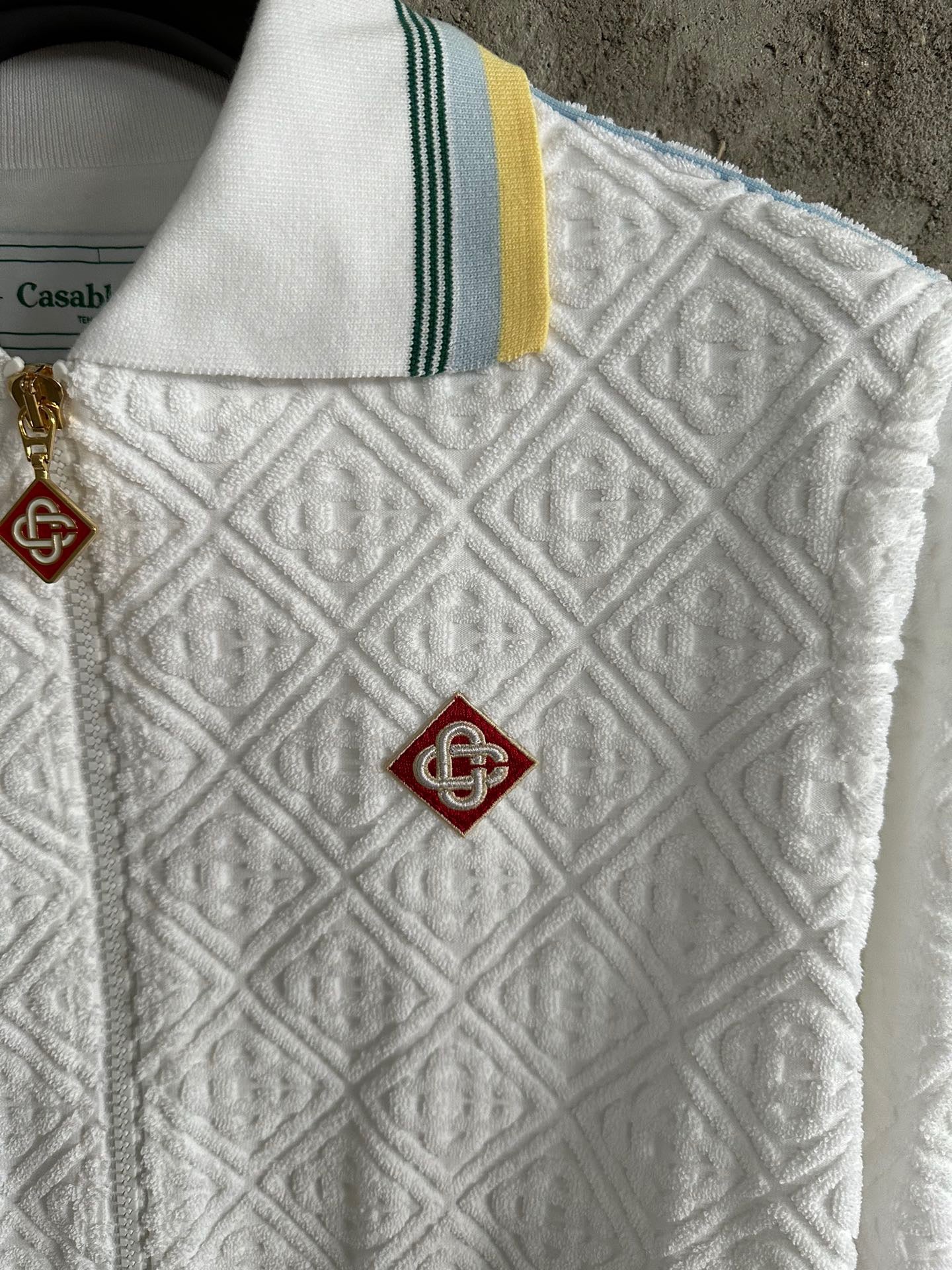 CASAB MONOGRAM TOWELLING TRACK JACKET