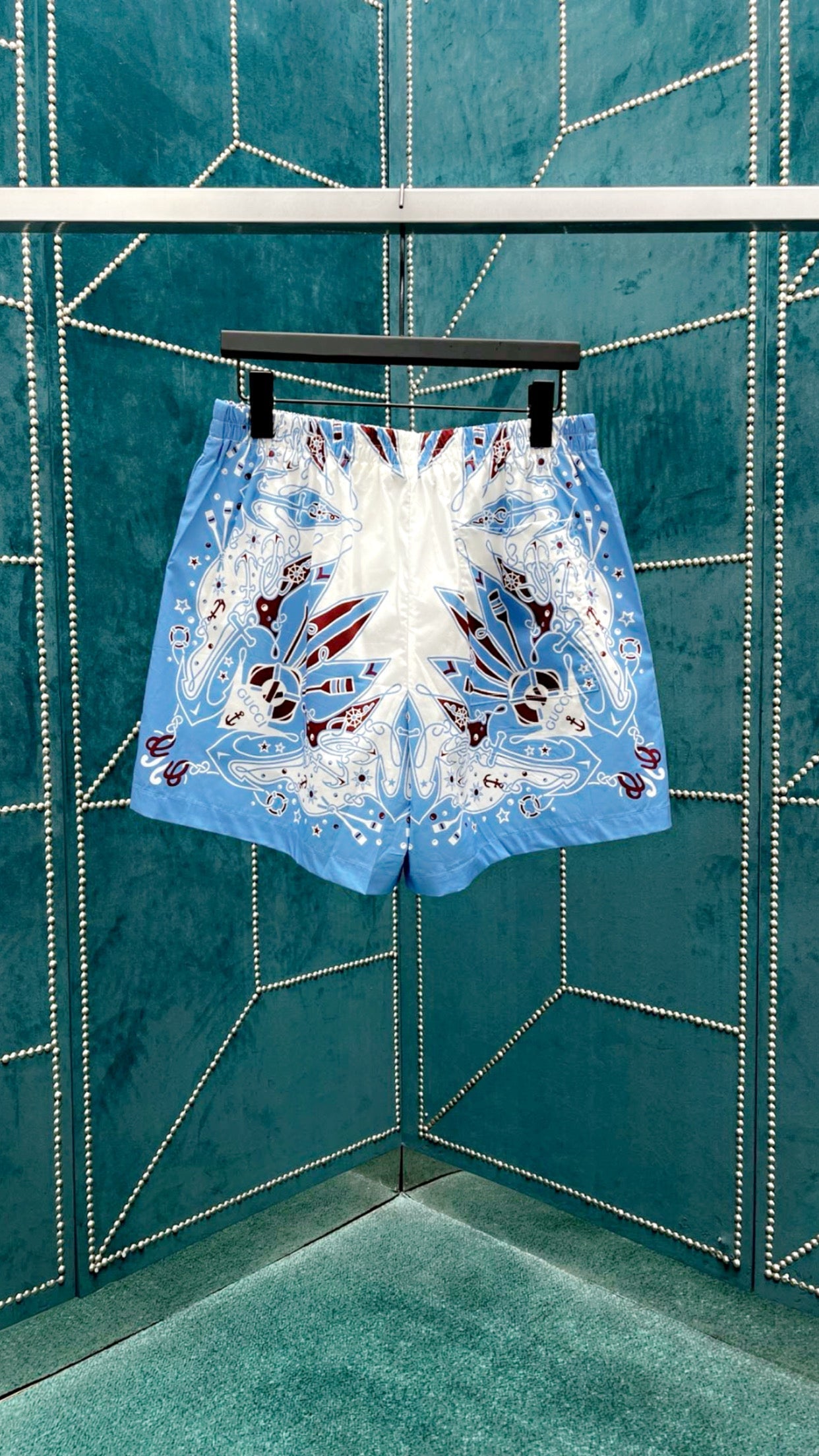 SHORTS GG BANDANA PRINT COTTON SHIRT