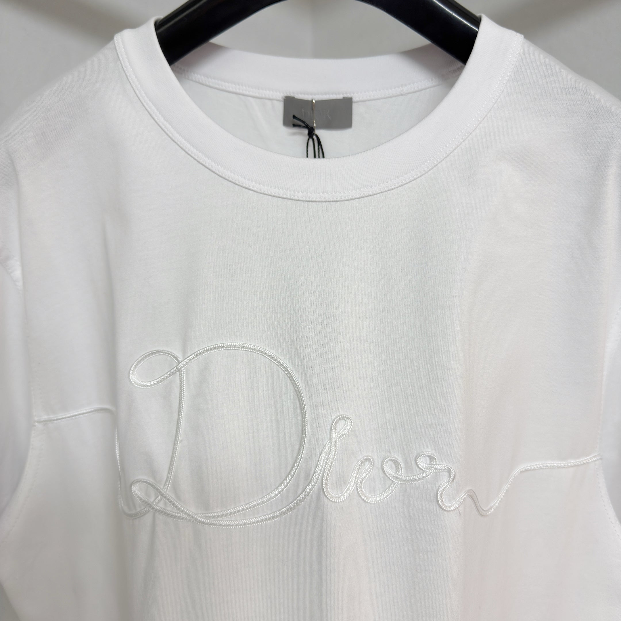 T-shirt cd ribbon blanc