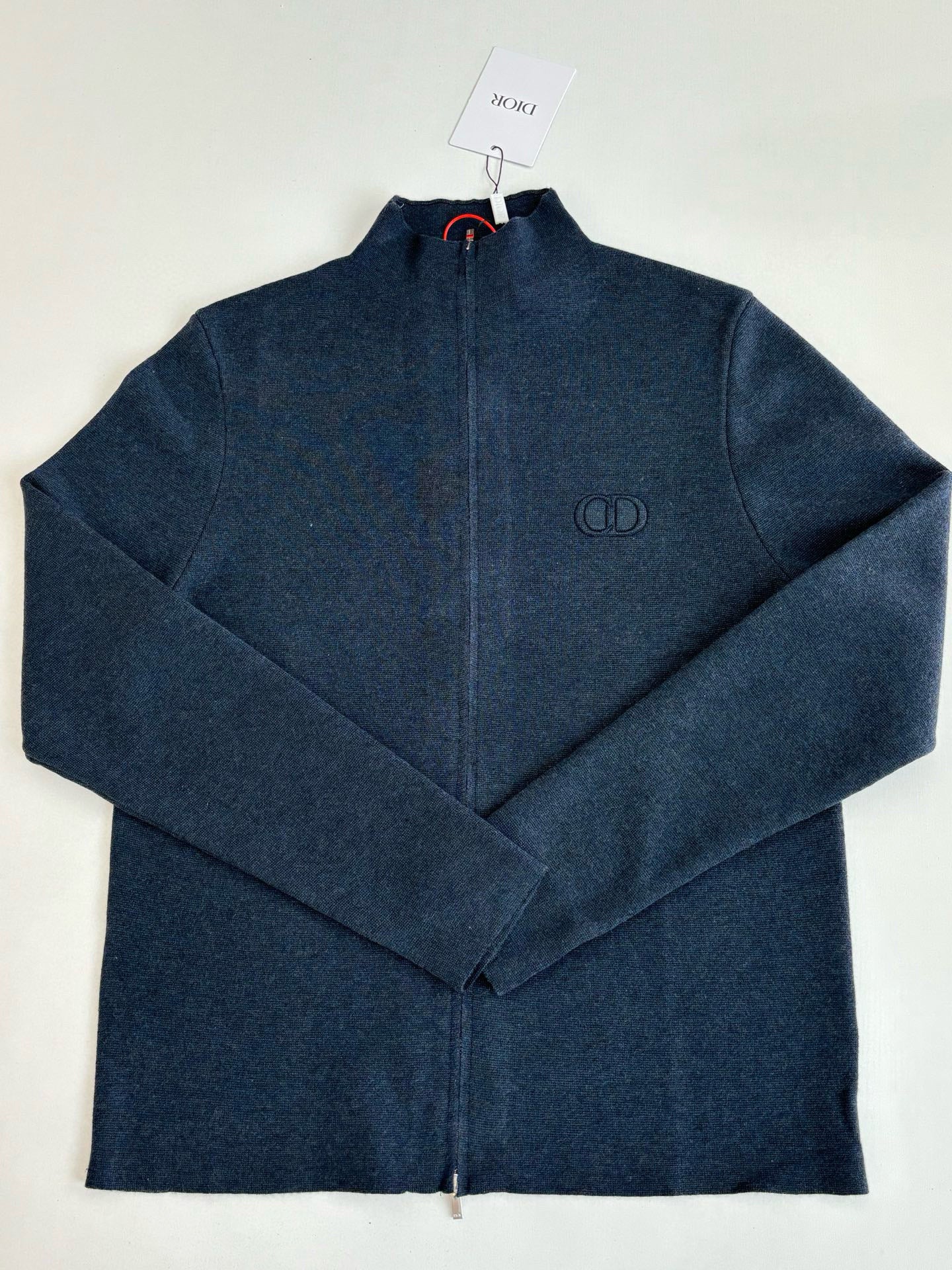 Cardigan CD Oblique brodé CD 10/10 bleu nuit