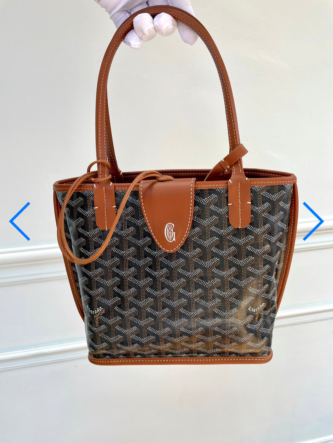 Sac Anjou Mini brown facture