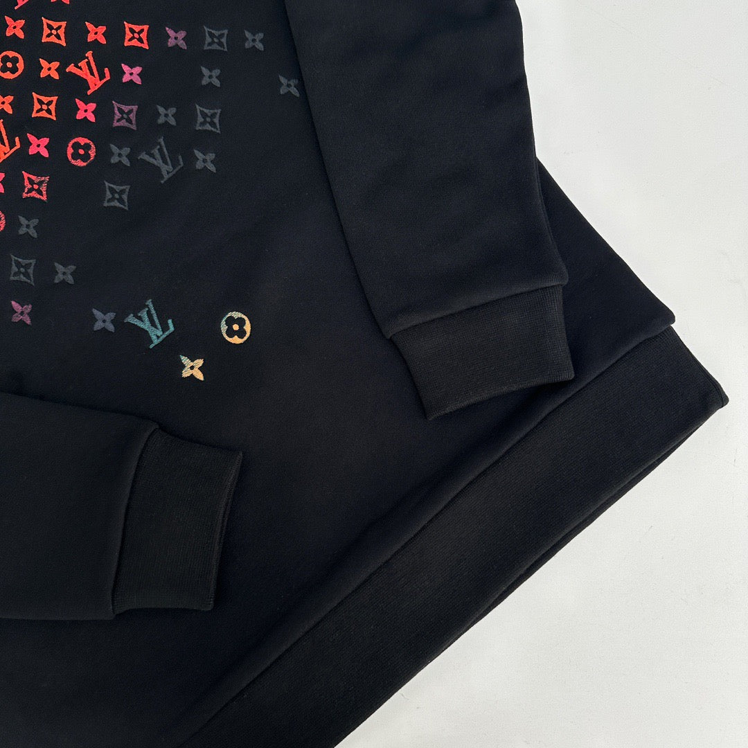 Sweat brodé en coton lv