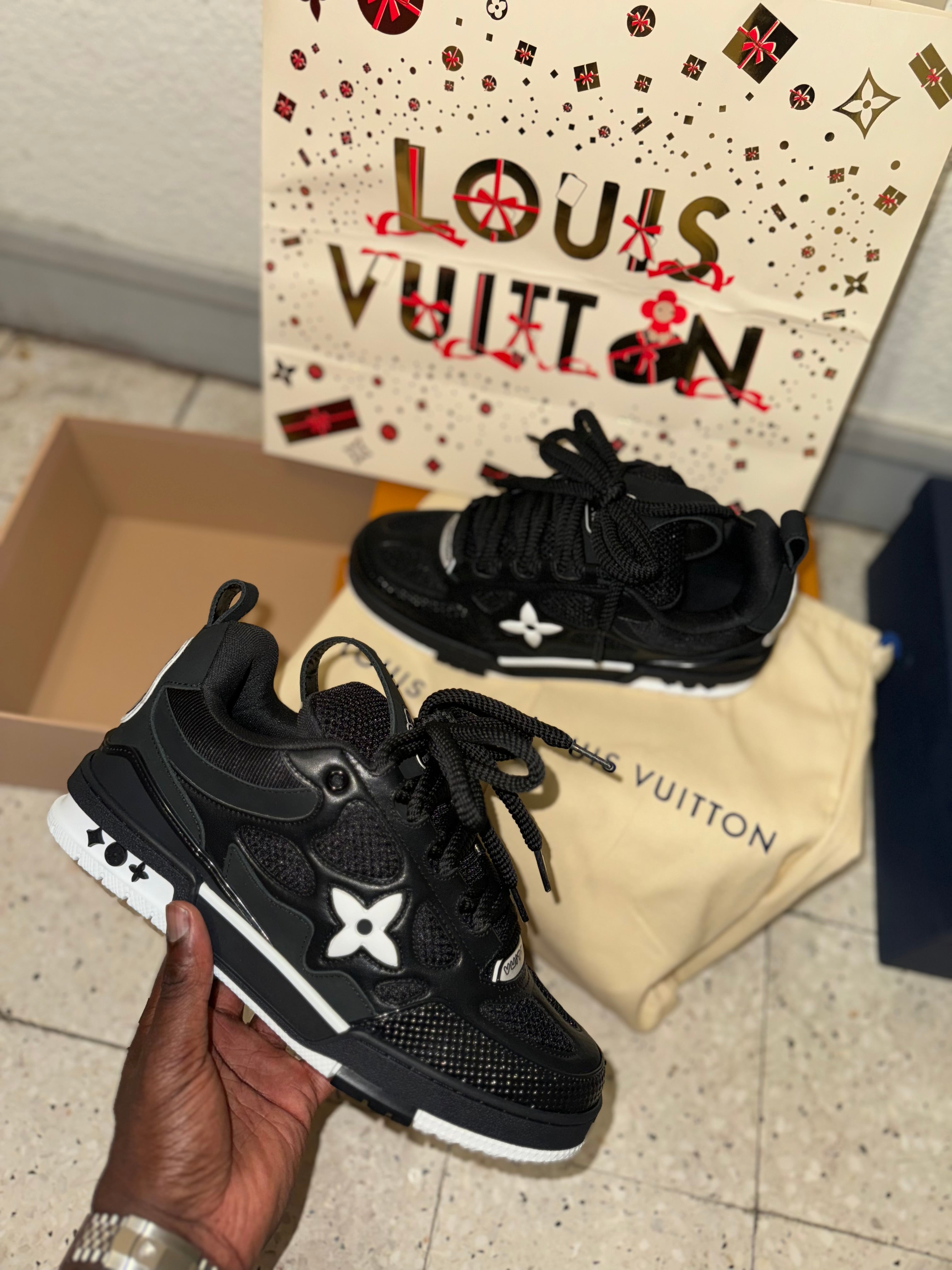 Sneakers Lv Skate black 10/10 facture