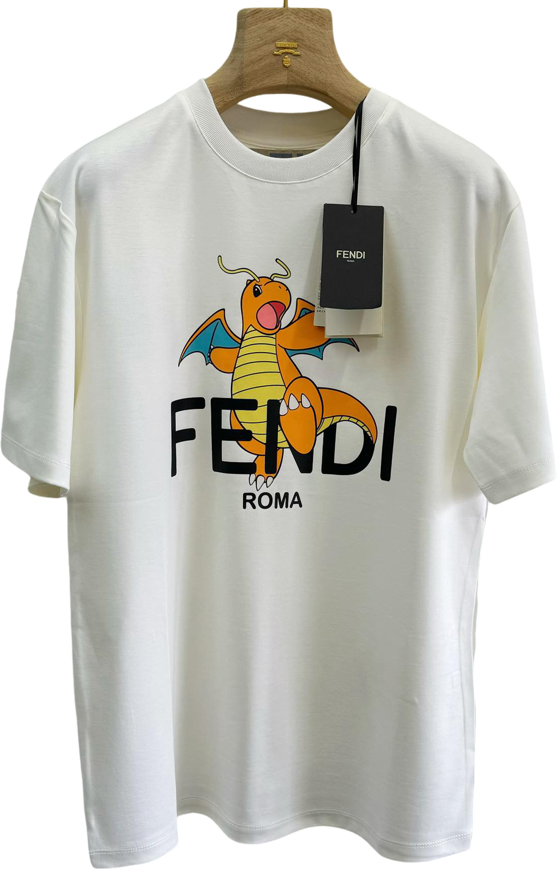 FF übergroßes T-Shirt X BRD DRACOLOSS WEISS